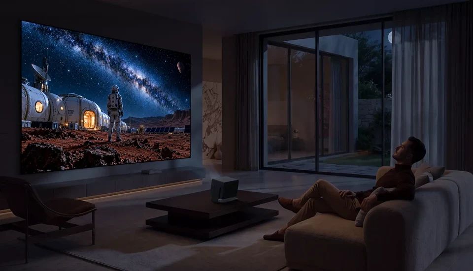Domači kino s 6000 lumni in sliko 4K pri 120 Hz Domači kino s 6000 lumni in sliko 4K pri 120 Hz